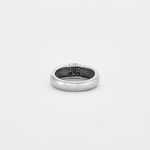 Bague Bague jonc or gris diamants 58 Facettes DV0495-5