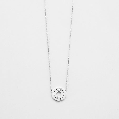 Collier DINH VAN - Collier SEVENTIES or gris et diamants 58 Facettes DV0494-1