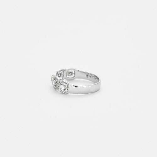 Bague 51 DIDIER GUERIN - Bague or gris diamants 58 Facettes DV0504-1