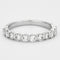 Bague Demie alliance en or gris et diamants 58 Facettes DV0523-1
