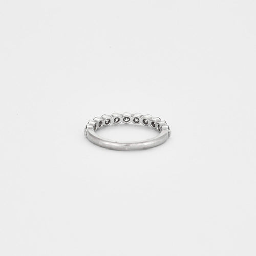 Bague Demie alliance en or gris et diamants 58 Facettes DV0523-1