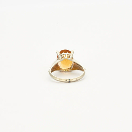 Bague Bague en or gris et citrine 58 Facettes DV0080-4