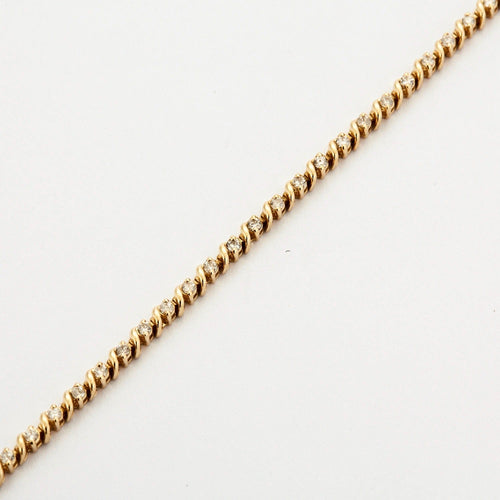 Bracelet Bracelet Rivière or jaune et diamants 58 Facettes DV0534-1