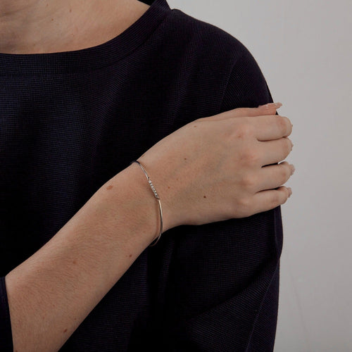 Bracelet MAUBOUSSIN - Trois grains d'amour  Bracelet en or gris et diamants 58 Facettes DV0534-12