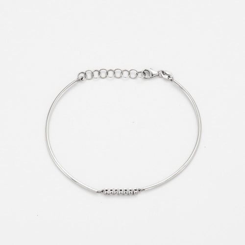 Bracelet MAUBOUSSIN - Trois grains d'amour  Bracelet en or gris et diamants 58 Facettes DV0534-12