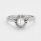 Bague Solitaire or gris et diamant 58 Facettes DV0541-4