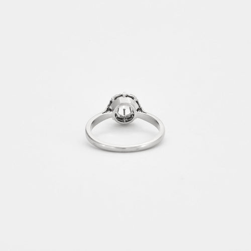 Bague Solitaire or gris et diamant 58 Facettes DV0541-4