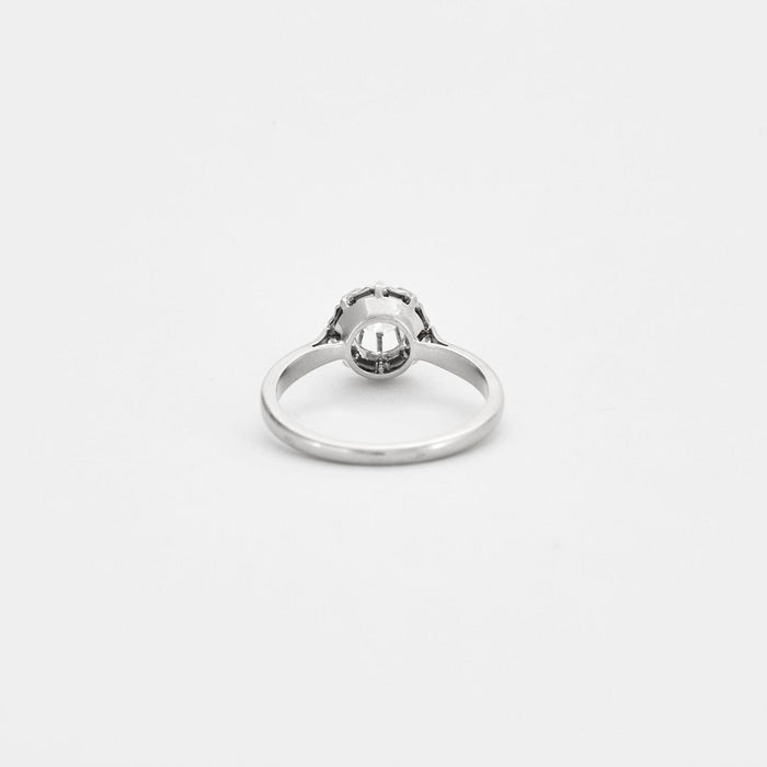 Bague Bague solitaire en or gris Diamant 58 Facettes DV0541-5