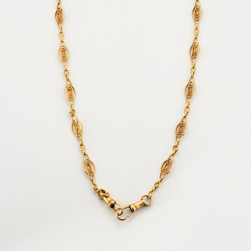 Collier Chaîne giletière or jaune 58 Facettes DV0550-2