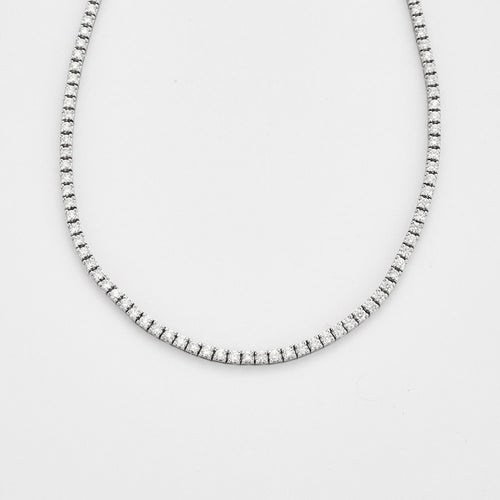 Collier Collier Rivière de diamants sertis sur or blanc 58 Facettes DV0551-1