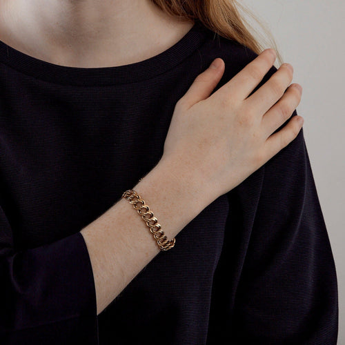 Bracelet Bracelet gourmette en or jaune 58 Facettes DV0300-5