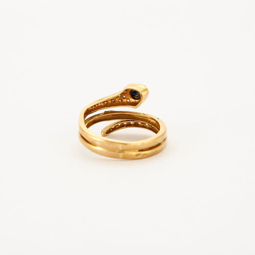 Bague Bague "Serpent" en or jaune, et  saphir 58 Facettes DV1340-3