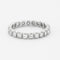 Bague Alliance en or gris et entourage diamants 58 Facettes DV1834-2