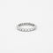 Bague Alliance en or gris et entourage diamants 58 Facettes DV1834-2