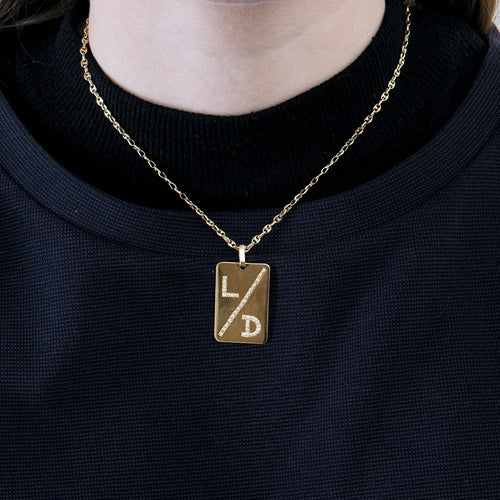 Collier Chaîne en or jaune et pendentif en or jaune diamants 58 Facettes DV1396-2