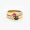 Bague Bague double godrons saphir, rubis et diamants 58 Facettes DV0563-2