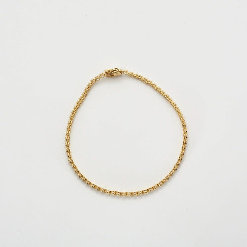 Bracelet Bracelet tenis en or jaune et diamants. 58 Facettes DV2065-4