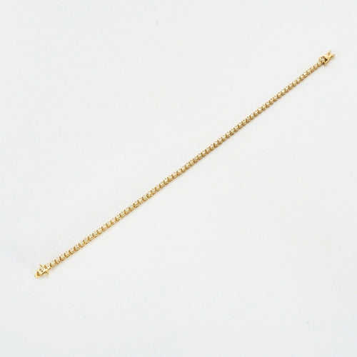 Bracelet Bracelet tenis en or jaune et diamants. 58 Facettes DV2065-4