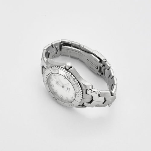 Montre TAG HEUER - Link - Acier et diamants sur fond nacre 58 Facettes DV0479-1