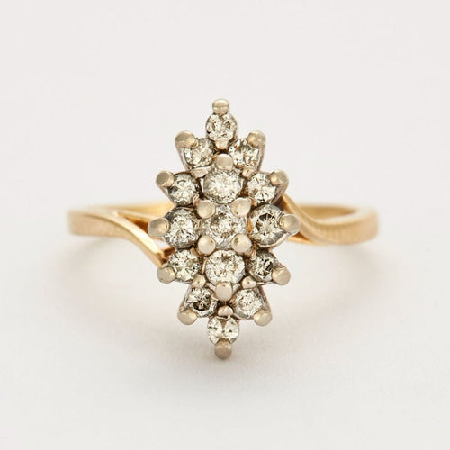 Bague Bague Marquise or et diamants 58 Facettes DV0569-12