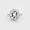 Bague Bague Fleur or gris et diamants taille ancienne 58 Facettes DV0569-13