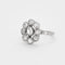 Bague Bague Fleur or gris et diamants taille ancienne 58 Facettes DV0569-13