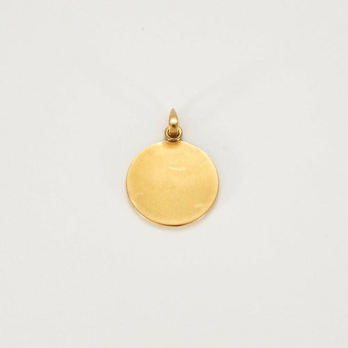 Pendentif AUGIS - Médaille sentimentale en or jaune 58 Facettes DV2249-1