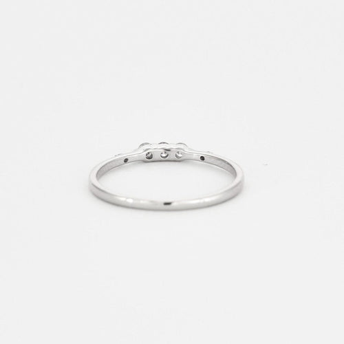 Bague MAUBOUSSIN- Trois grains d'amour. Or gris et diamants. 58 Facettes DV0566-2
