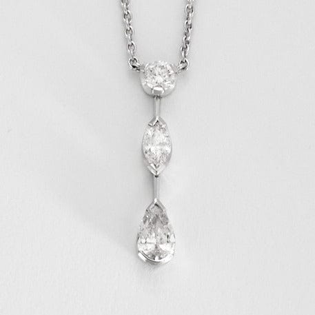 Collier Wint & KIND - Collier en or gris et diamants 58 Facettes DV0560-1