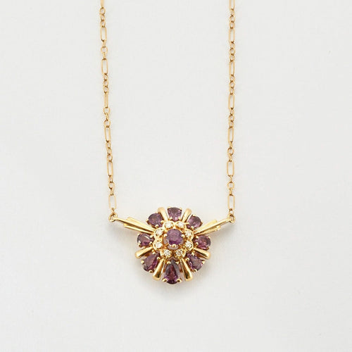 Collier Collier en or jaune et Saphirs violet 58 Facettes DV2022-1