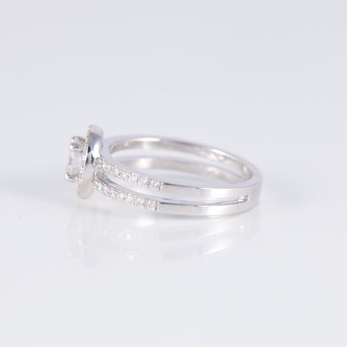 Bague Bague Solitaire Diamant 0.43ct Couleur D 58 Facettes 1