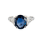 Bague 49 Bague Saphir 2.64ct et Diamants 58 Facettes