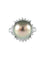 Bague Bague platine et perle grise de Tahiti 58 Facettes 384