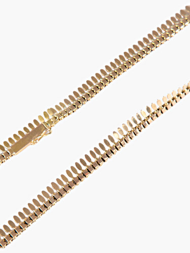 Collier Collier or jaune draperie ogives 58 Facettes 431