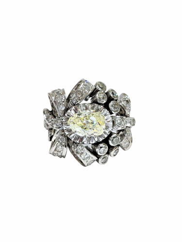 Bague 55 Bague années 50 diamants 58 Facettes 1-775/2