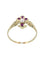 Bague BAGUE FLEUR DE LYS RUBIS ET PERLE 58 Facettes 040421