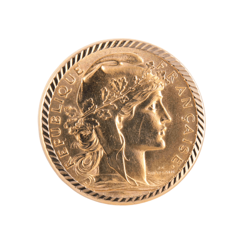 Bague 54 BAGUE PIÈCE 20 FRANCS NAPOLÉON 58 Facettes 8390