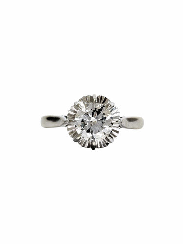 Bague 52 Bague solitaire diamant or blanc 58 Facettes 1-761/3