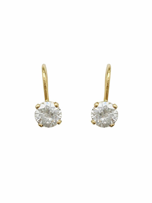 Boucles d'oreilles Boucles d'oreilles en or jaune, diamants. 58 Facettes 30948