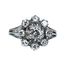 Bague 47 Bague marguerite en or blanc et diamants 58 Facettes AB158