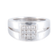 Bague 52 Bague Double or blanc Diamants 58 Facettes 8392