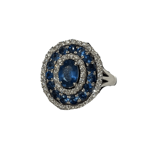 Bague Bague duchesse Saphir Diamants 58 Facettes