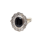 Bague Bague marguerite en or blanc, saphir et diamants 58 Facettes 29977