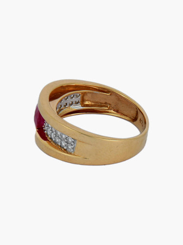 Bague Bague Rubis et diamants 58 Facettes