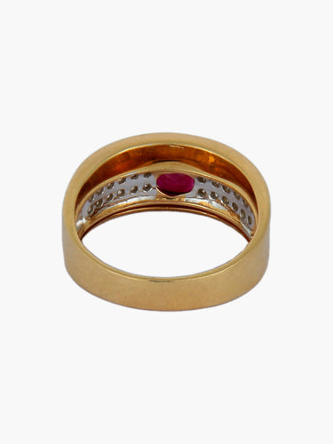 Bague Bague Rubis et diamants 58 Facettes