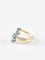 Bague 53 Bague or jaune diamants et saphirs 58 Facettes 684