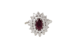 Bague 52 Bague double entourage Rubis Diamants 58 Facettes 32360