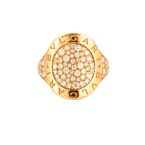 Bague BULGARI - Bague Pavage Diamants 58 Facettes