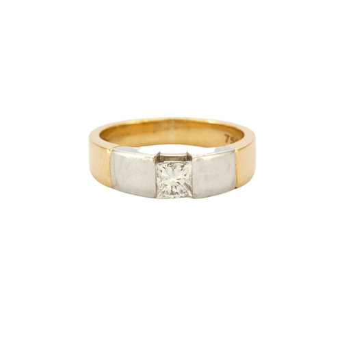 Bague 55.5 Bague Jonc Diamant princesse 0.77ct 58 Facettes 230469