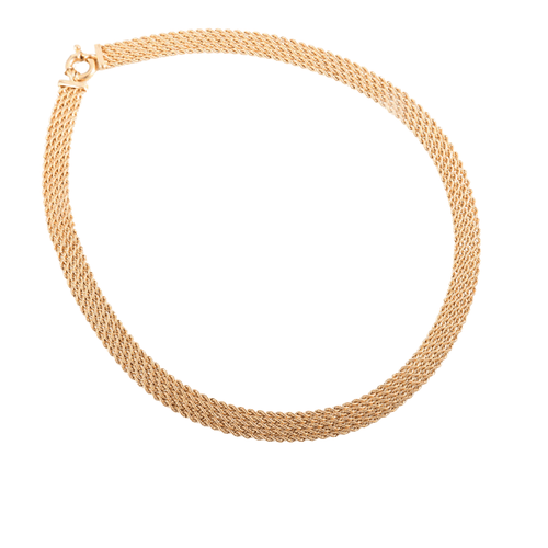 Collier COLLIER OR JAUNE MAILLE TRESSEE 58 Facettes LP 906